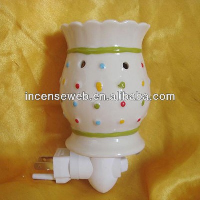 Ceramic Essential Oil Night Light Plug In Night Light Wax Warmer Light