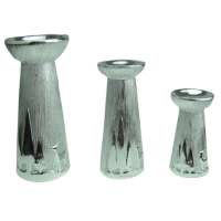 More style of silver ceramic candlestick in christmas design